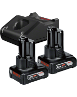 2 AKUMULATORY GBA 12V 6.0AH + ŁADOWARKA GAL 12V-40 BOSCH PROFESSIONAL - 1600A01B20