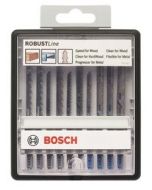 Zestaw brzeszczotów do wyrzynarek Wood & Metal Robust Line, chwyt teowy 10 szt. Bosch