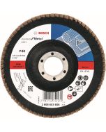 2608603656 Listkowa tarcza ścierna X431 Wygięta Bosch Standard for Metal 125 G40 
