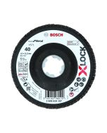 Tarcze listkowe z systemem X-LOCK, wersja kątowa, płyta z włókniny Ø 115 mm, G 40, X571, Best for Metal, 1 szt. D= 115 mm; G= 40, wersja kątowa Bosch