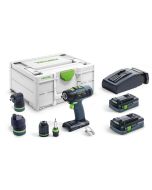 Akumulatorowa wiertarko-wkrętarka T 18+3 HPC 4,0 I-Set Festool