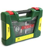 V-line Wiertła oraz zestaw końcówek wkręcających z nożem, wskaźnikiem magnetycznym oraz wkrętakiem dwustronnym 68 szt Bosch 