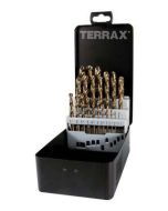 Zestaw 25 wierteł HSS- G Co5 (kobalt) szlifowanych.