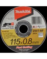 Tarcza tnąca do met./stali nierdz. 08mm 115mm Makita
