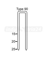 Zszywki typu 90 Długość 40 mm Schneider KL 90/40 CNKH/2000