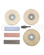 Zestaw do polerowania metali (polerowanie aluminium, inox, nierdzewka) York Abrasives Cromwell