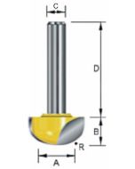 Frez do zaokrągleń economy 25x13x32x8mm uchwyt 6 mm Makita