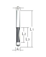 Frez prosto - czołowy z prowadnikiem 12x60x20x35mm economy uchwyt 12 mm Makita