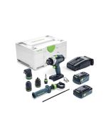  Akumulatorowa wiertarko-wkrętarka udarowa QUADRIVE TPC 18/4 5,2/4,0 I-Set/XL-SCA Festool