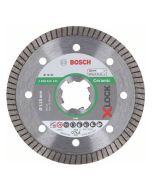 Diamentowa tarcza tnąca Best for Ceramic Extraclean Turbo z systemem X-LOCK, 115x22,23x1,4x7 115 x 22,23 x 1,4 x 7 mm Bosch