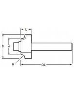 Frez profil wklęsły 6 mm r=3 20,7x9 mm Makita