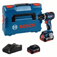 Bosch Wkretarka udarowa Akumulatorowa GSB 18V-90 C + 2xGBA 18V 5.0 Ah + GAL 18V-40 + L-BOXX 136 - 06019K6106