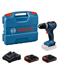 Aku. wiertarko-wkrętarka udarowa PRO GSB18V-52 L-Case Bosch 2xGBA 18V 2.0Ah 