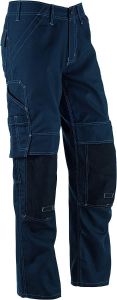 BOSCH WKT010 Spodnie z kieszeniami na wkładki nakolannikowe, kolor niebieski, rozmiar W34 / L35 - 0618800215