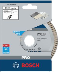 Diamentowa tarcza tnąca Best for Ceramic Extraclean Turbo 125x22.23 Bosch