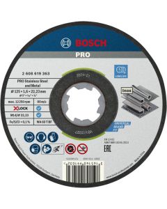 Tarcza do cięcia X-LOCK Standard Inox 125x1,6x22,23 Bosch