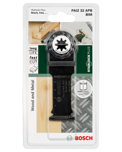 Brzeszczot BIM do cięcia wgłębnego StarlockPlus PAIZ 32 APB, Wood and Metal Bosch
