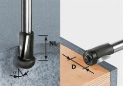 Frez do wyrównywania, HW z trzpieniem 12 mm HW D19/25 ss S12 Festool