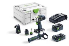 Akumulatorowa wiertarko-wkrętarka DRC 18/4 5,2/4,0 I-Set-SCA QUADRIVE Festool