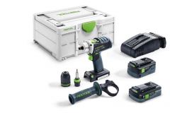 Akumulatorowa wiertarko-wkrętarka DRC 18/4 5,2/4,0 I-Plus-SCA QUADRIVE Festool