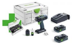 Festool Akumulatorowa wiertarko-wkrętarka T 18+3 HPC 4,0 I-Plus Promo 21