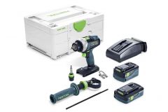  Akumulatorowa wiertarko-wkrętarka QUADRIVE TDC 18/4 5,2/4,0 I-Plus Festool