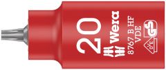 8767 B VDE HF TORX® Klucz nasadowy Zyklop 3/8" TORX®, izolowana, z funkcją przytrzymywania, TX 20 x 55 mm Wera