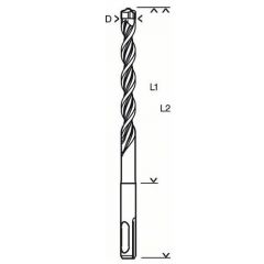 WIERTŁO BOSCH SDS-PLUS-7 16MM X 200MM X 265MM - 2608587181