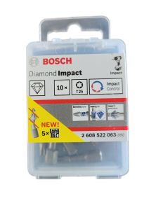 BIT DIAMOND IMPACT, T25, 25MM 10 szt. Bosch
