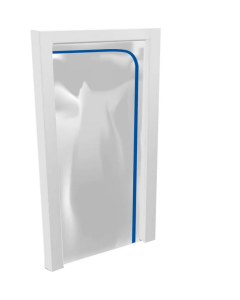 Kurtyna przeciwpyłowa 120x220cm, zamek błyskawiczny Dedra