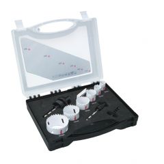 Zestaw otwornic dla elektryków + 3 wiertła prow. 16,20,25,32,40,51 - D-30695