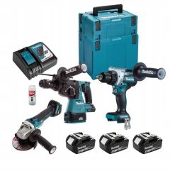 Zestaw Combo 18V (DDF486+DGA506+DHR243) 3x5,0Ah Makita