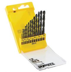 Zestaw wierteł gorącowalcowanych HSS-R do metalu wg DIN 338 DeWalt