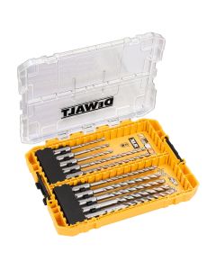 10-elementowy zestaw do wiercenia w murze SDS Plus z główkami całkowicie wykonanymi z węglika DeWalt