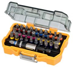 Zestaw końcówek wkrętarskich PH, PZ, TX, HEX i płaskich 1/4'' 32 szt. DeWalt
