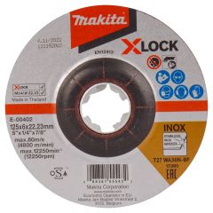  Tarcza szlifierska Makita do metalu 125mm 6,0mm X-LOCK 10 szt T27 - E-00402
