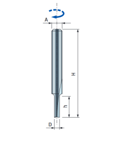 Frez prosty podwójny z rowkiem trzpień 6 mm 5 x 12 Freud