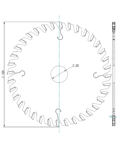 Podcinak LCL4M5 3001 125X3,4X20-36 FREUD