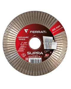 Tarcza diamentowa tnąca i szlifująca 1A1R 125mm 22,23mm SUPRA FERRATI