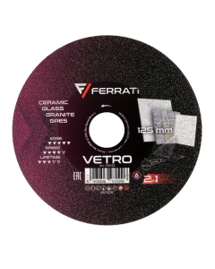 Tarcza tnąca i szlifująca z nasypem diamentowym 1A1R 125mm 22,23mm VETRO FERRATI