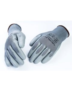Rękawice poliestrowe pokryte poliuretanem, szare 10/XL SATA