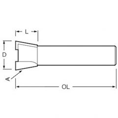 Frez trapezowy 8 mm 20x16 mm Makita