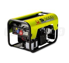 Agregat prądotwórczy jednofazowy Pramac S5000 AVR z zabezp. różnicowo-prądowym i CONN Benzyna