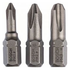 3-częściowy zestaw końcówek wkręcających Extra Hart (PH) PH1; PH2; PH3; 25 mm Bosch