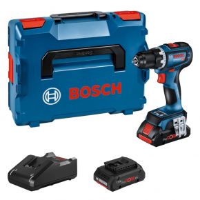 Bosch Professional GSR 18V-90 C Akumulatorowa wiertarka + 2x ProCORE18V 4.0 Ah + GAL 18V-40 + L-BOXX 136 - 06019K6004