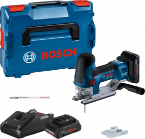 Wyrzynarka akumulatorowa Bosch GST 18V-155 SC + 2xProCORE18V 4.0 Ah + GAL 18V-40 + 1xT 144 DP + 1xT 308 BP + L-BOXX 136 - 06015B0002