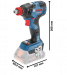 Zakrętarka udarowa GDX 18V-200 C Solo Bosch